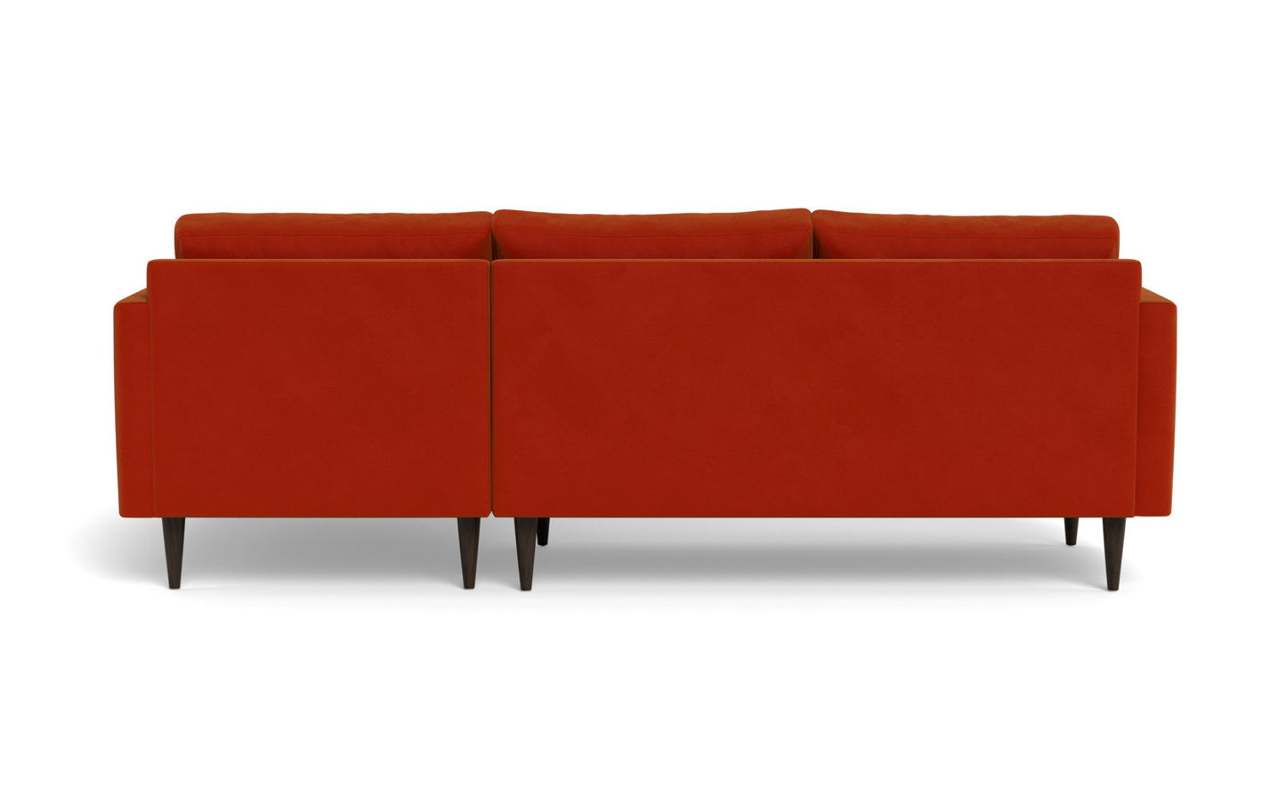 Wallace 98" Untufted Right Chaise Sectional - Superb Gunmetal