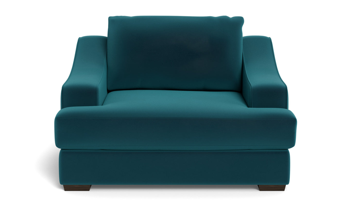 Austonian 56" Arm Chair - Superb Peacock