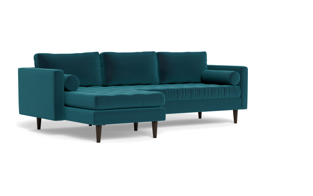 Ladybird 102" Left Chaise Sectional - Superb Peacock