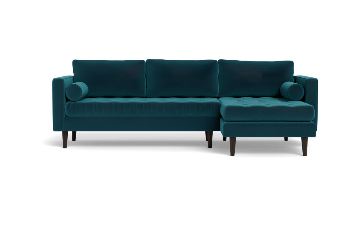 Ladybird 102" Right Chaise Sectional - Superb Peacock