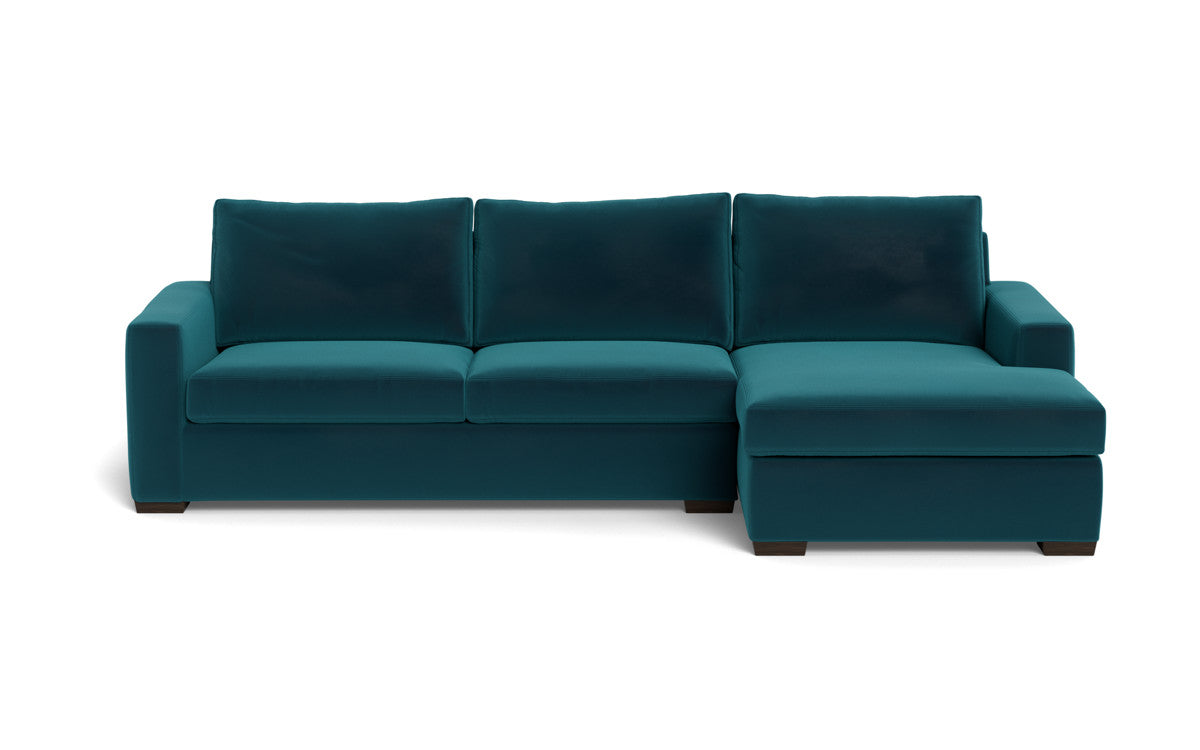 Mesa 123" Right Chaise Sectional - Superb Peacock