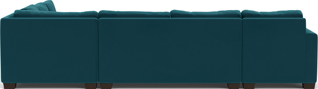 Track 141" Corner Sectionals W. Full Sleeper & Left Chaise - Superb Peacock