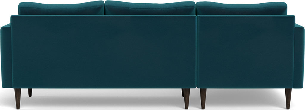 Wallace 98" Untufted Left Chaise Sectional - Superb Peacock