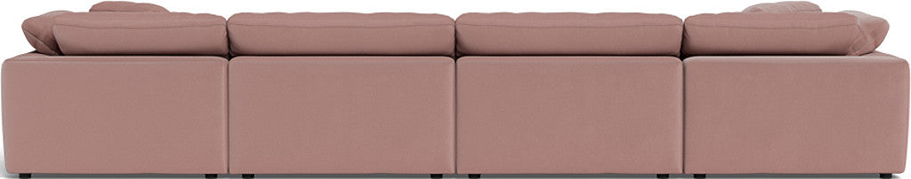 Fluffy 178" 4 Piece Sectional W/Double Otto - Superb Peony