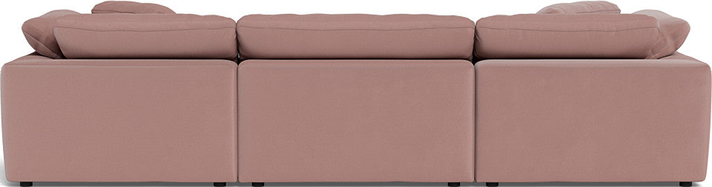 Fluffy 133.5" 3pc Sofa - Superb Peony