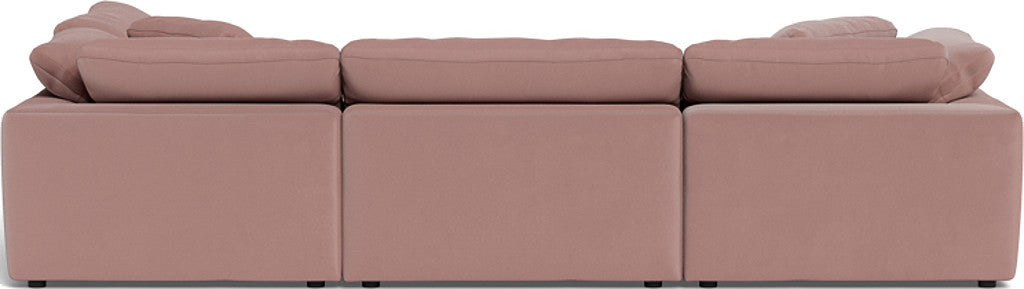 Fluffy 133.5" 4 Piece Sectional w/Otto - Superb Peony