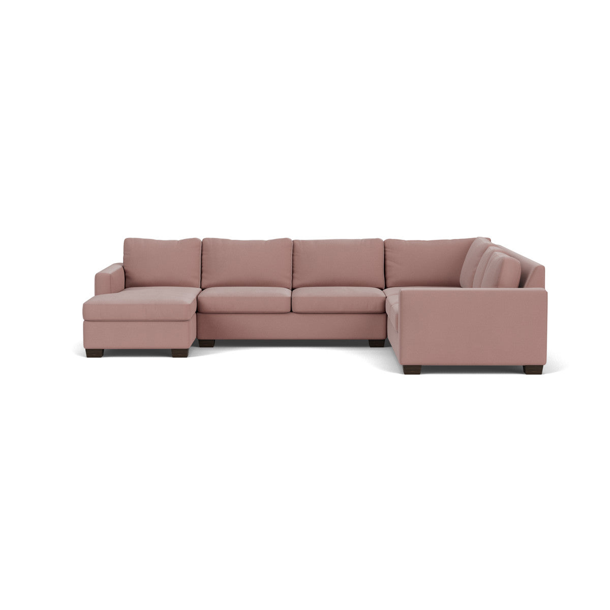 Track 141" Corner Sectionals W. Full Sleeper & Left Chaise - Superb Peony