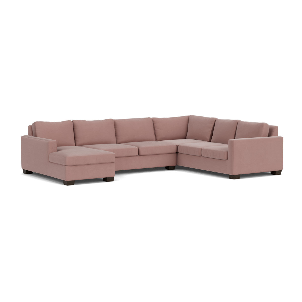 Track 141" Corner Sectionals W. Full Sleeper & Left Chaise - Superb Peony