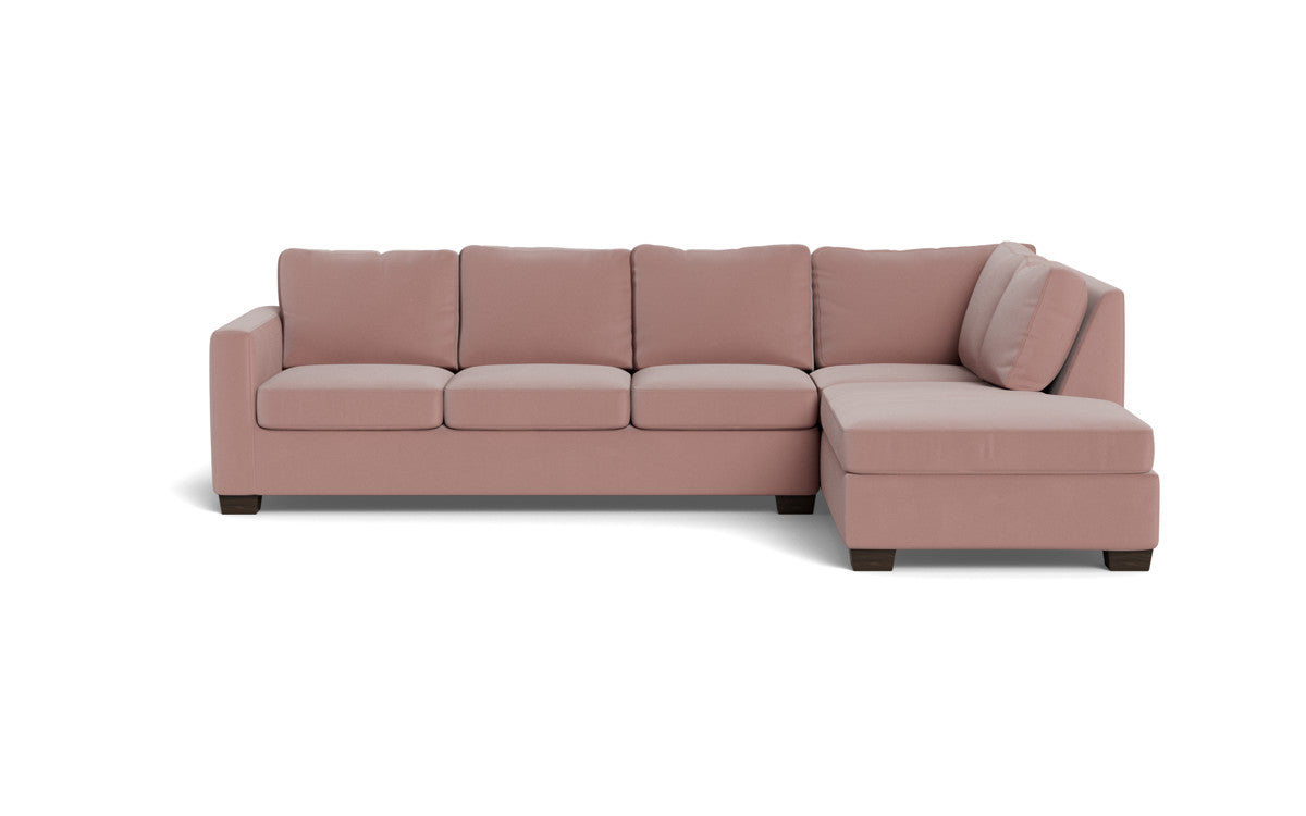 Track 121" Right Chaise Sectional - Superb Peony