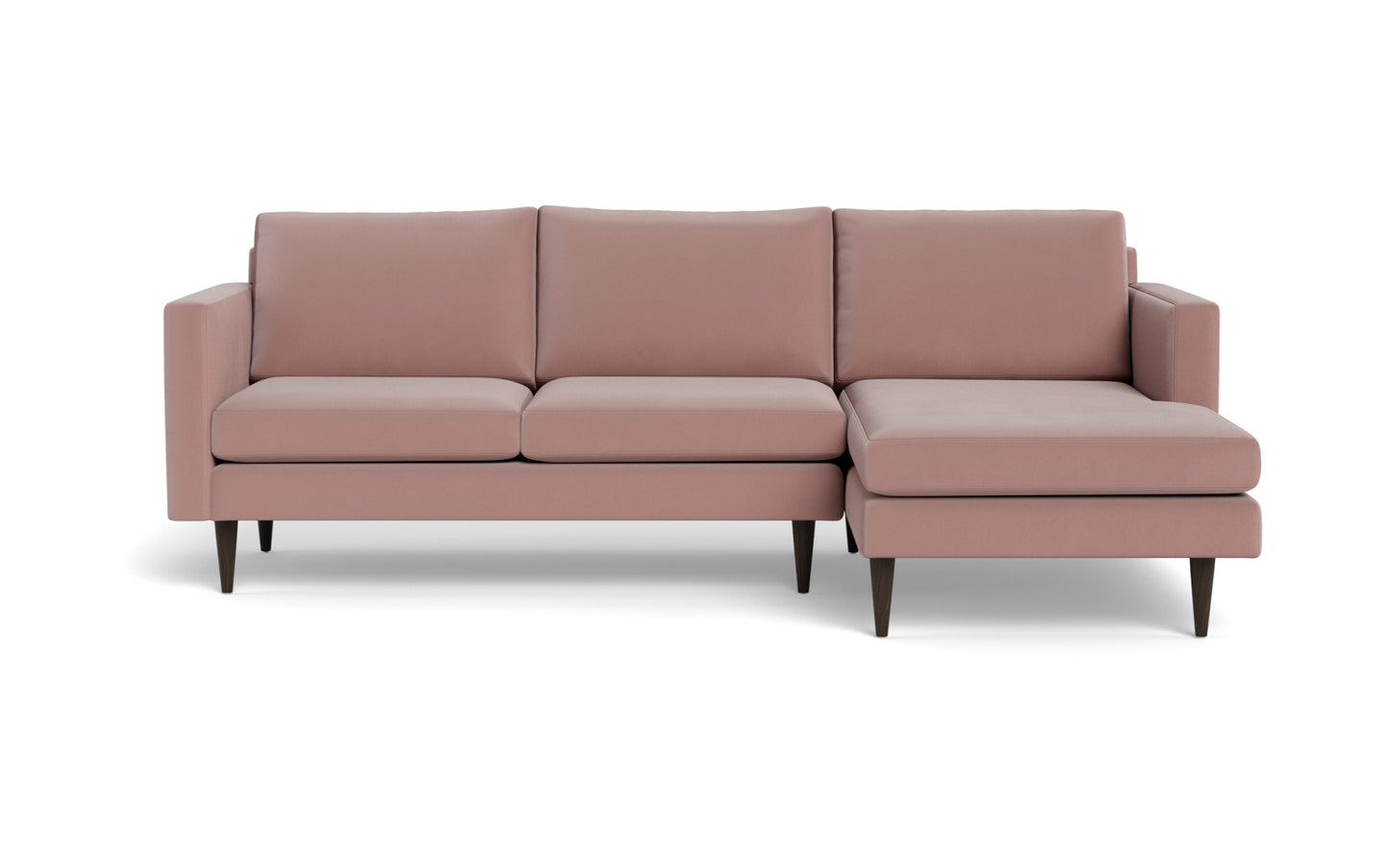 Wallace 98" Untufted Right Chaise Sectional - Superb Peony