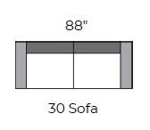 Menchaca 88" Sofa - Peyton Slate