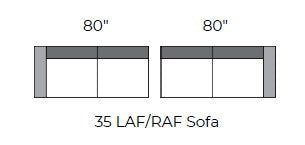 Menchaca Raf Sofa - Peyton Slate