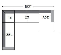 Menchaca 162" Corner Sectional W. Right Chaise - Peyton Slate