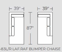 Barton Springs Laf Bumper Chaise -