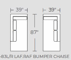 Barton Springs Raf Bumper Chaise -