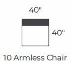 Bouldin Armless Chair -