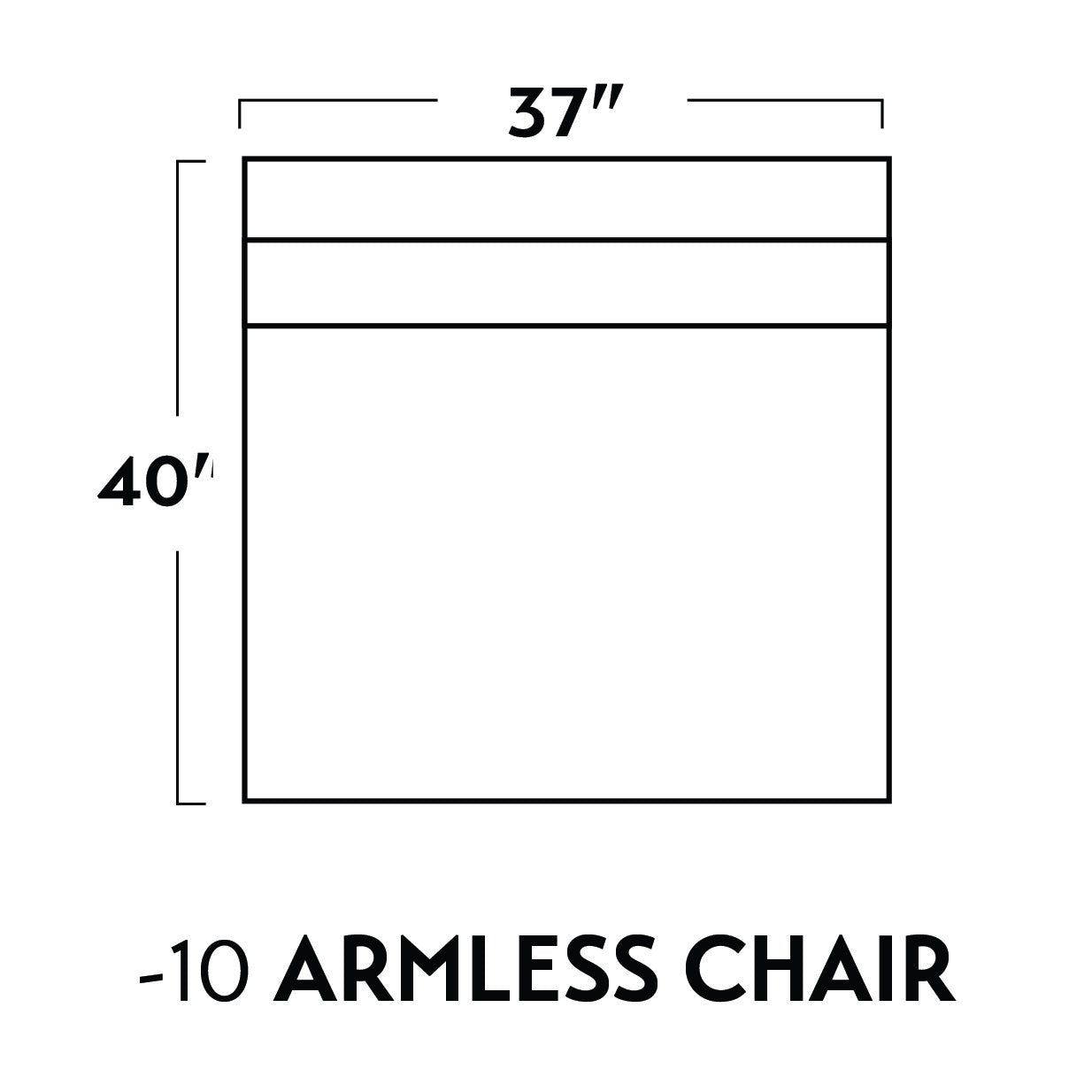 SoCo Armless Chair - Peyton Slate
