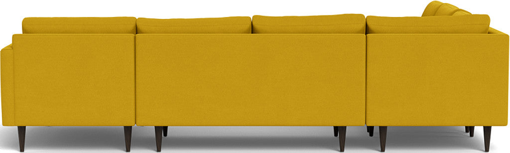 Wallace 130" Untufted Corner Sectionals w. Right Chaise - Sorrento Almond