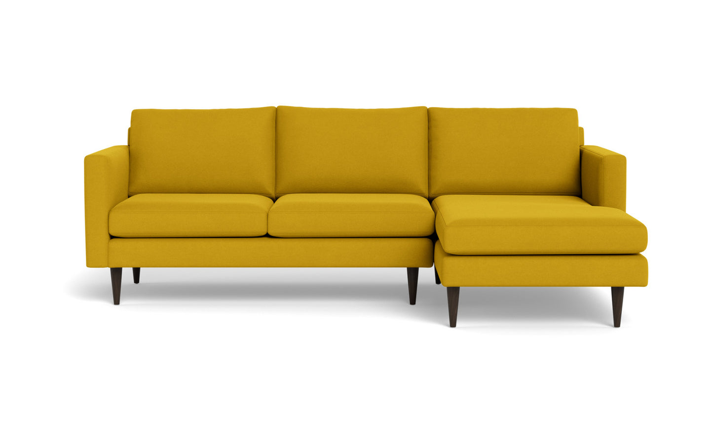 Wallace 98" Untufted Right Chaise Sectional - Sorrento Sunflower