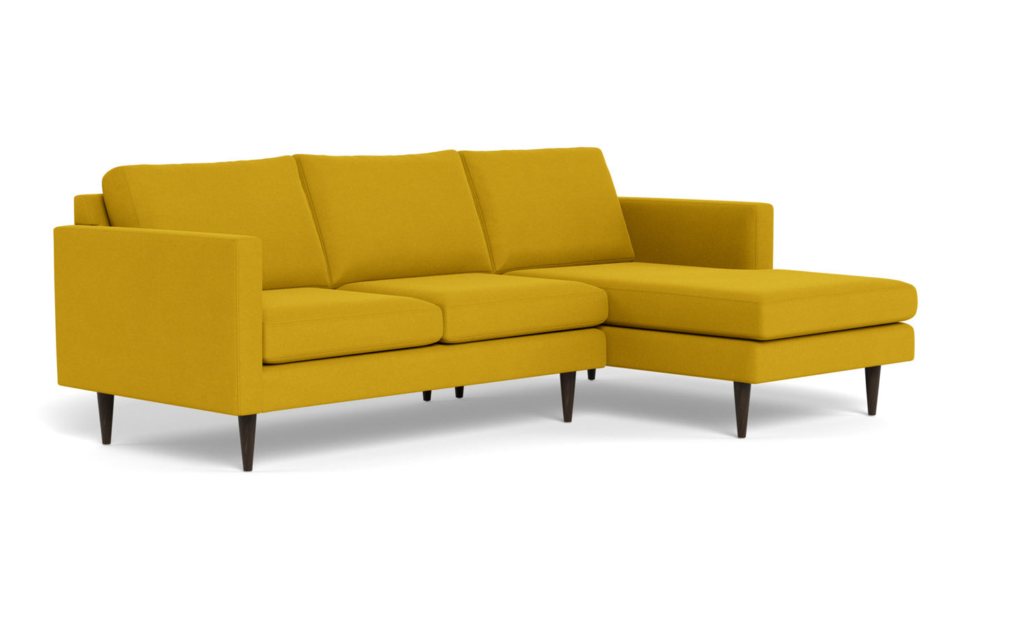 Wallace 98" Untufted Right Chaise Sectional - Sorrento Sunflower