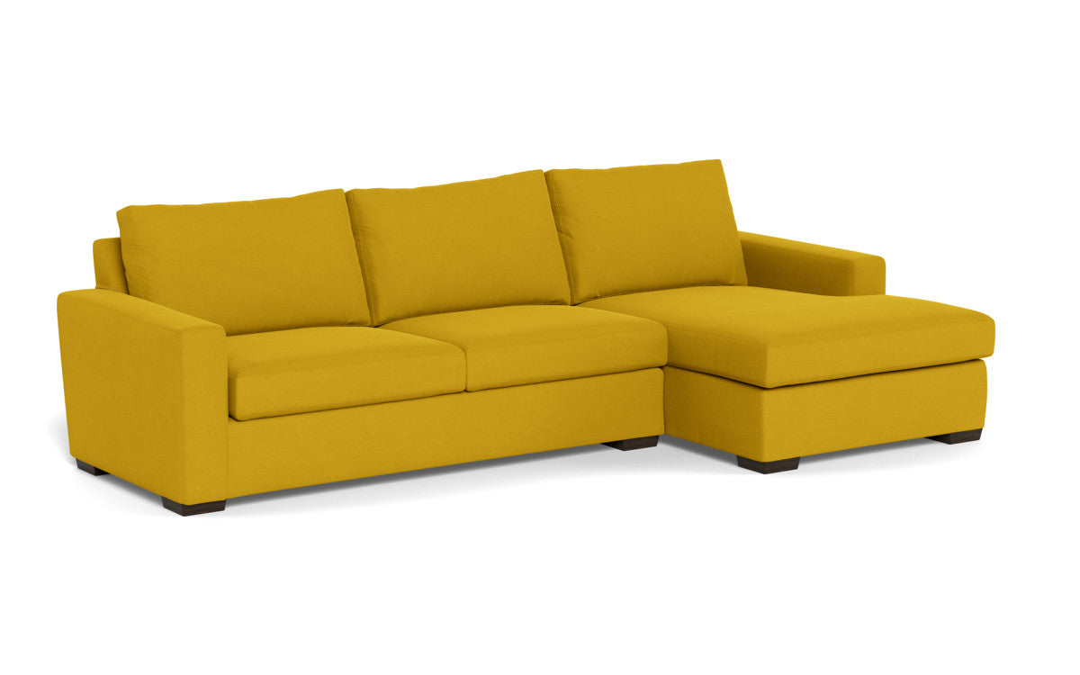 Mesa 123" Right Chaise Sectional - Sorrento Sunflower