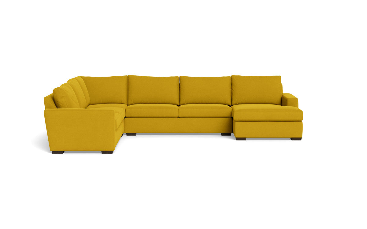 Mesa 156" Corner Sectionals w. Right Chaise - Sorrento Sunflower