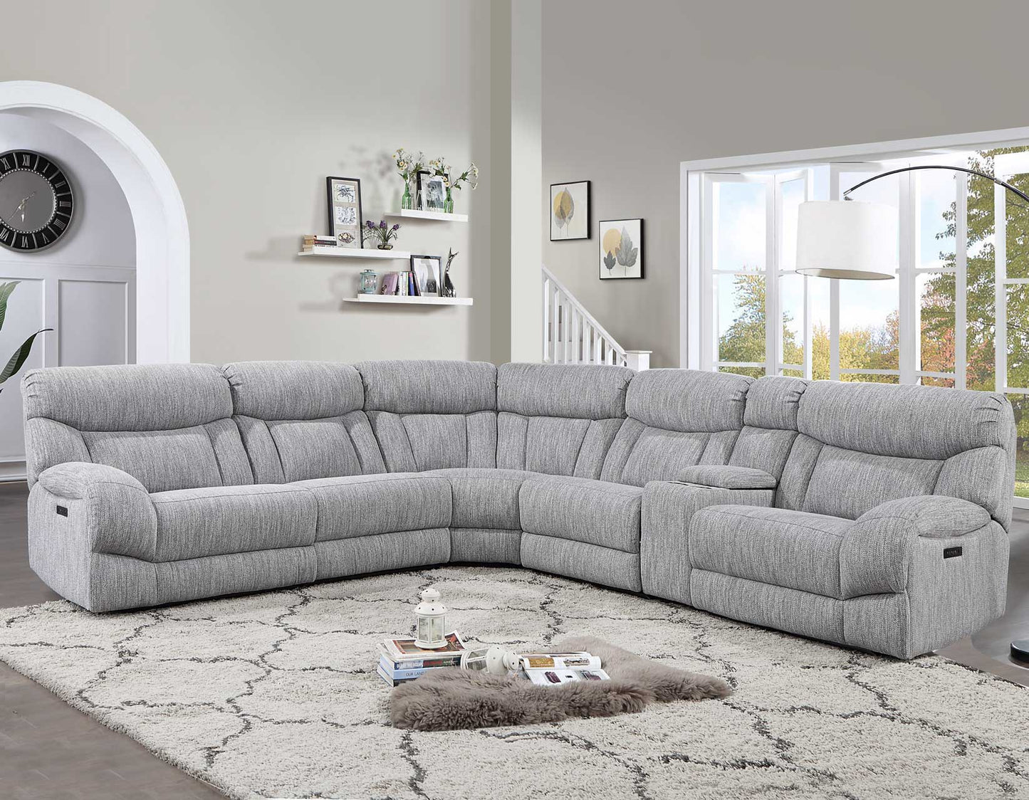 Parker 6 Piece Power Sectional -
