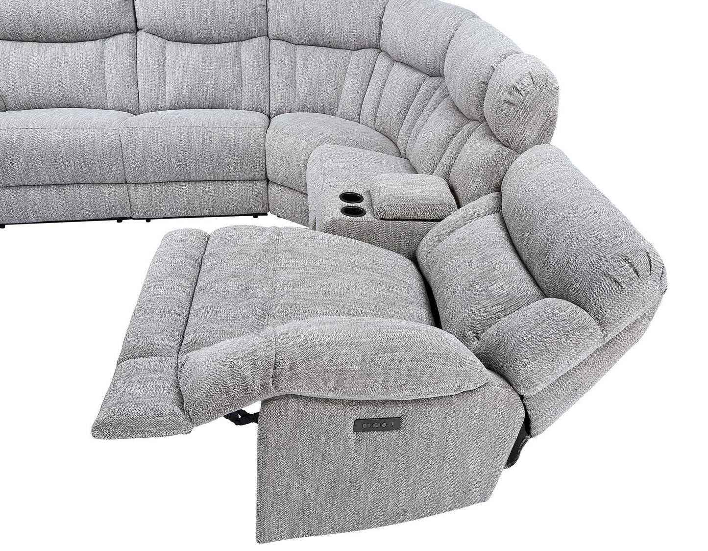 Parker 6 Piece Power Sectional -