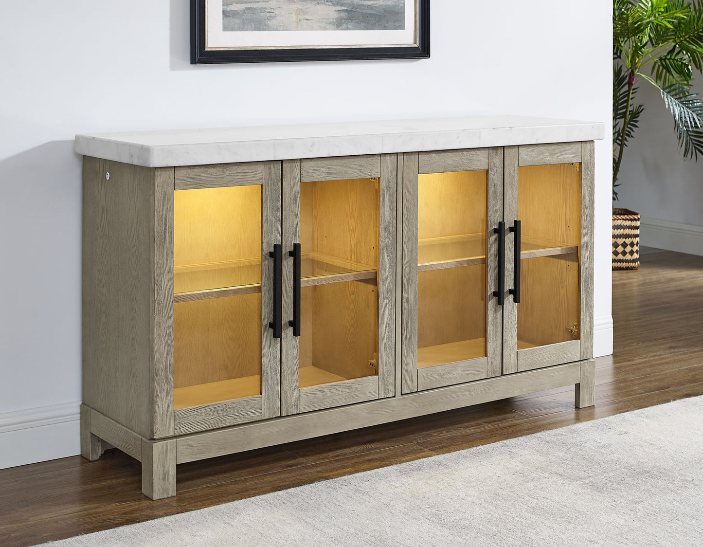 Carley Marble Top Cabinet -