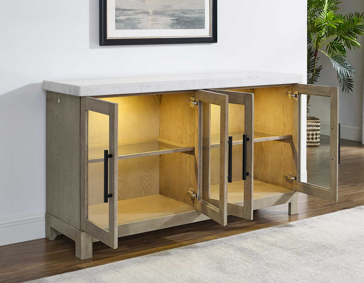 Carley Marble Top Cabinet -