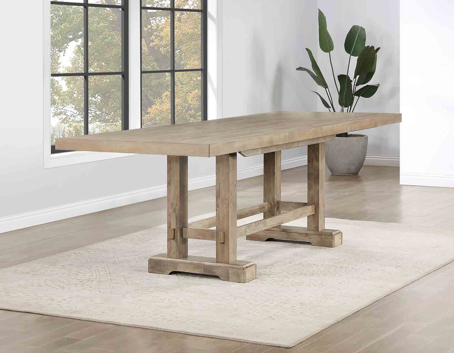 Nara 108" Rectangle Sand Counter Height Table -