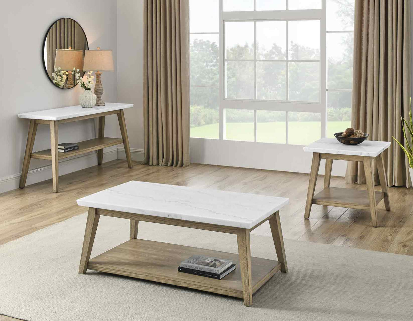Vienna Marble Top End Table -