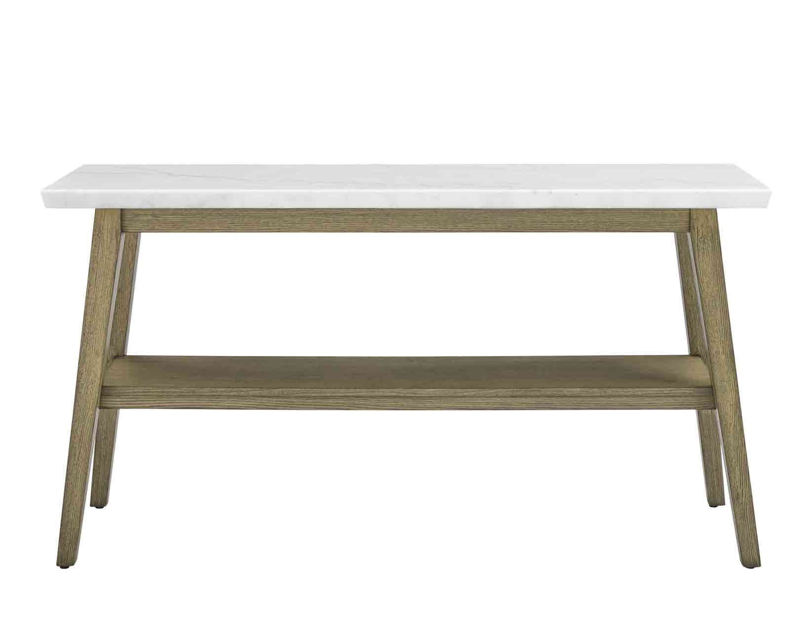 Vienna White Marble Sofa Table -