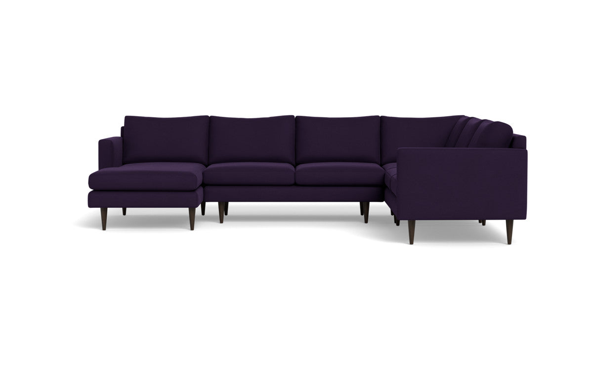 Wallace 130" Untufted Corner Sectionals w. Left Chaise - Sorrento Sunflower