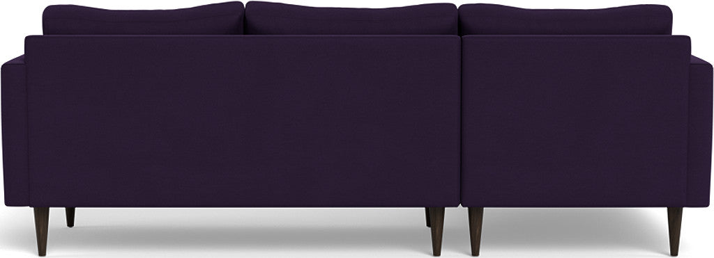Wallace 98" Untufted Left Chaise Sectional - Superb Amethyst