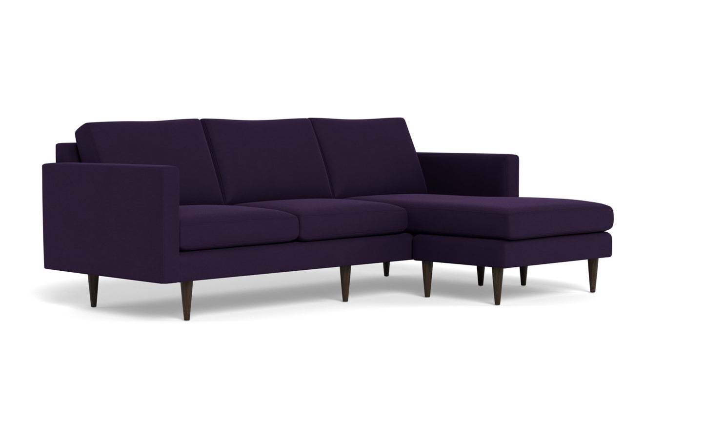 Wallace 98" Untufted Reversible Chaise Sofa - Superb Amethyst