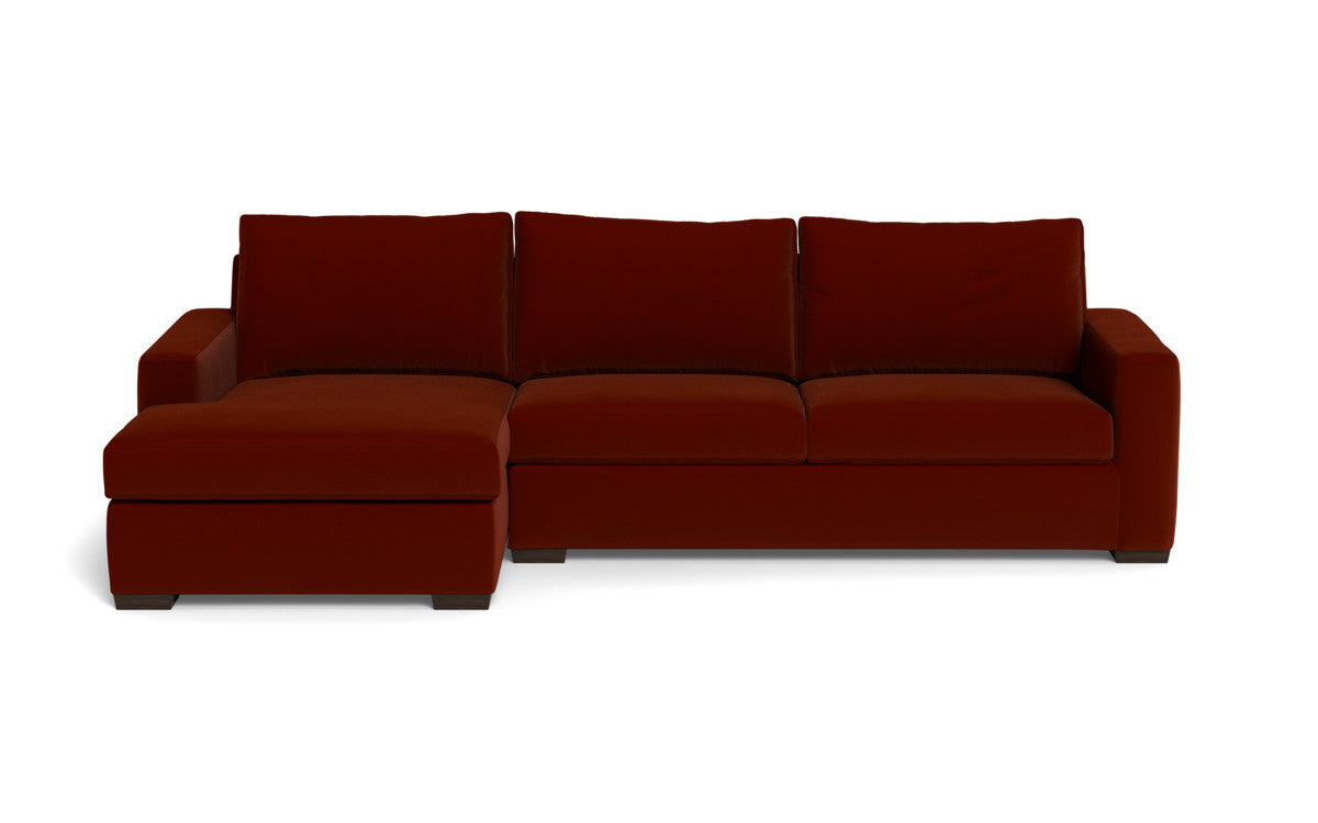 Mesa 123" Left Chaise Sectional - Superb Rust