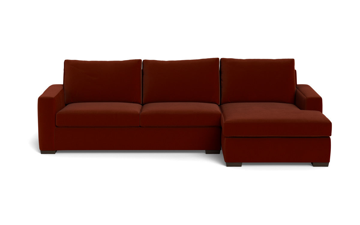Mesa 123" Right Chaise Sectional - Superb Rust
