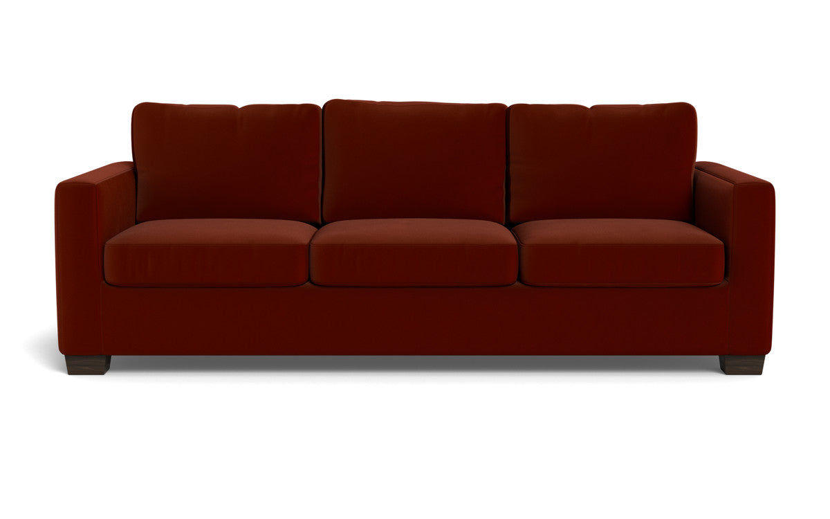 Track 87" Queen Sleeper Sofa - Superb Rust