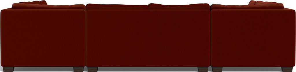 Track 141" Corner Sofa U Sectional - Superb Rust