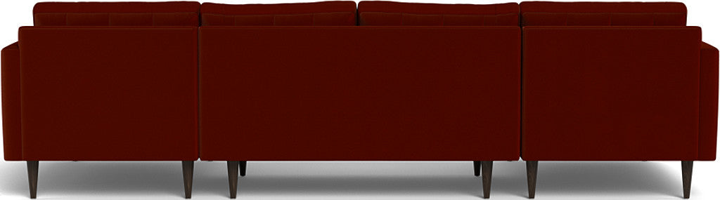 Wallace 126" Double Chaise U Sectional - Superb Rust