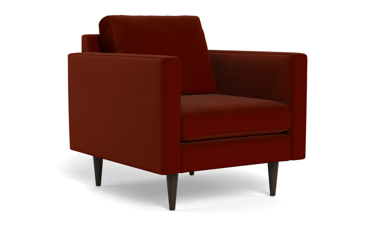 Wallace 34" Untufted Arm Chair - Superb Rust