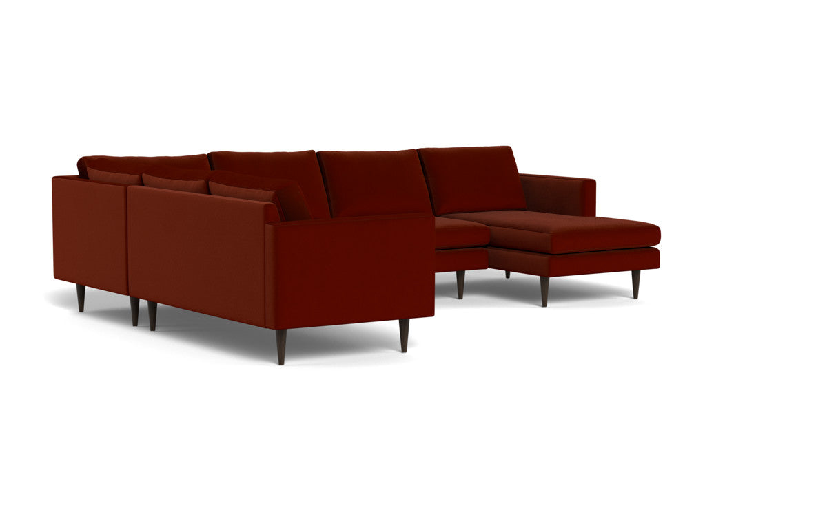 Wallace 130" Untufted Corner Sectionals w. Right Chaise - Superb Peony