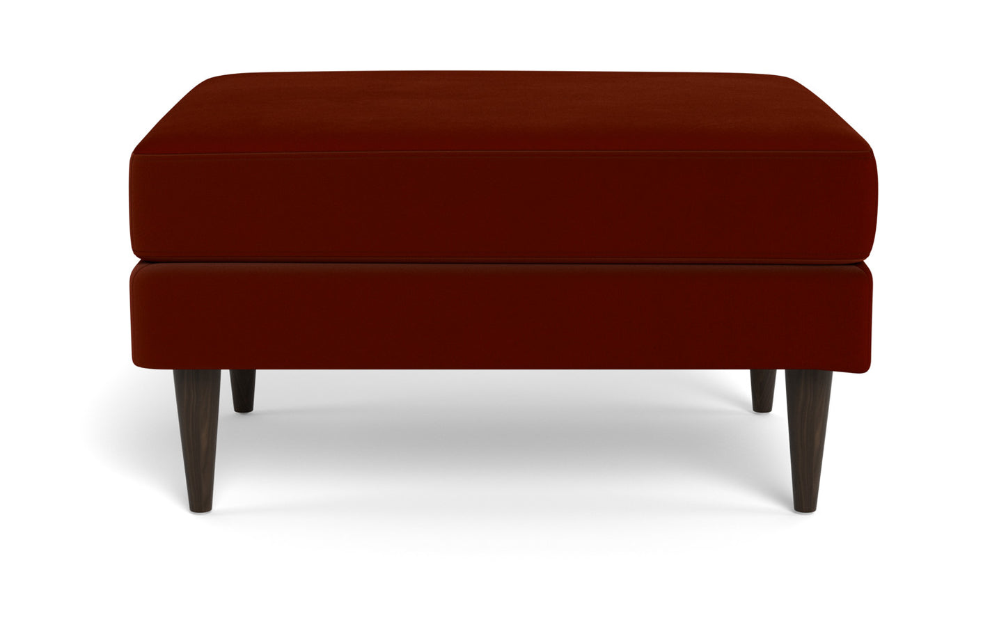 Wallace Untufted Ottoman - Superb Peony