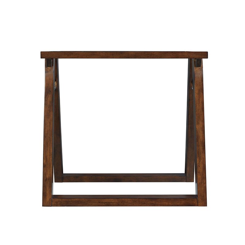 Kellan Glass & Wood End Table -