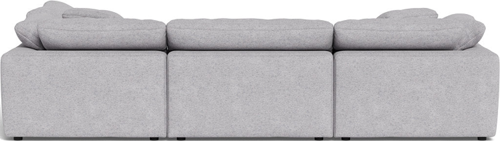 Fluffy 133.5" 4 Piece Sectional w/Otto - Travis Pewter