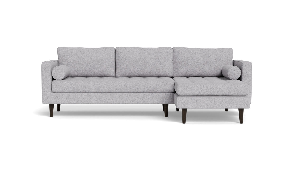 Ladybird 102" Right Chaise Sectional - Travis Pewter