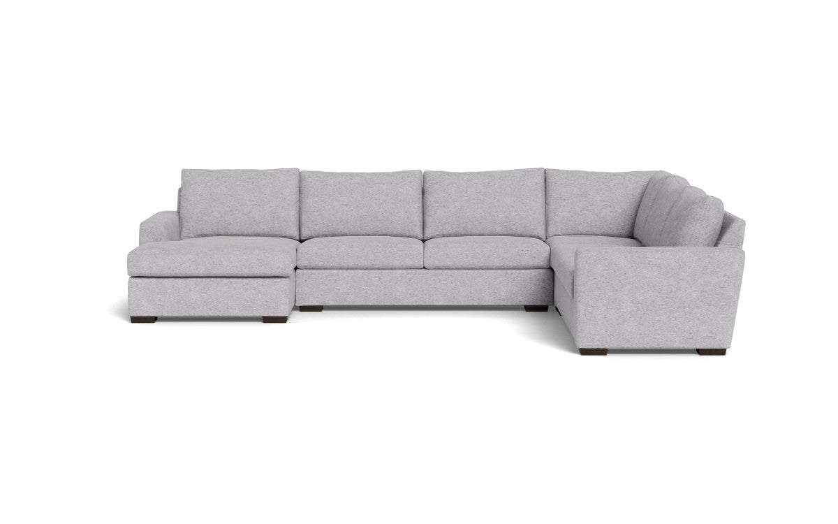 Mesa 156" Corner Sectionals w. Left Chaise - Travis Pewter