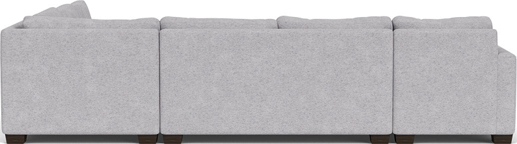 Track 141" Corner Sectionals W. Full Sleeper & Left Chaise - Travis Pewter