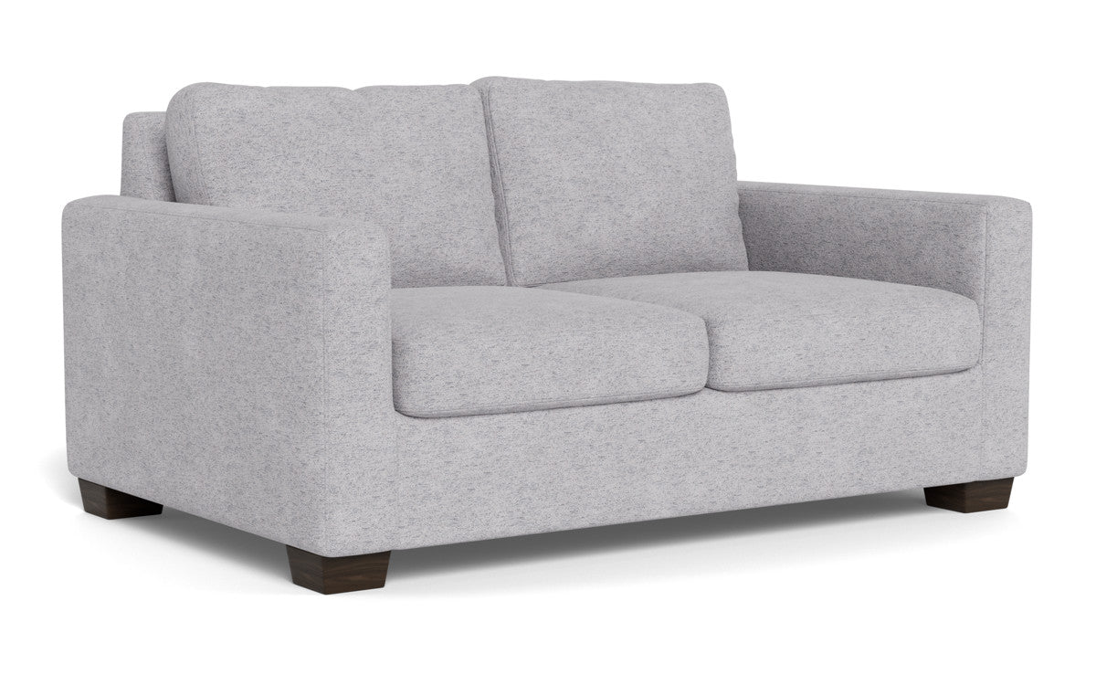 Track 62" Loveseat - Travis Pewter
